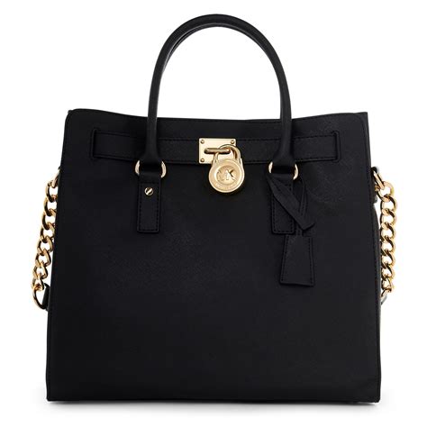 michael michael kors hamilton leather tote|michael kors saffiano large tote.